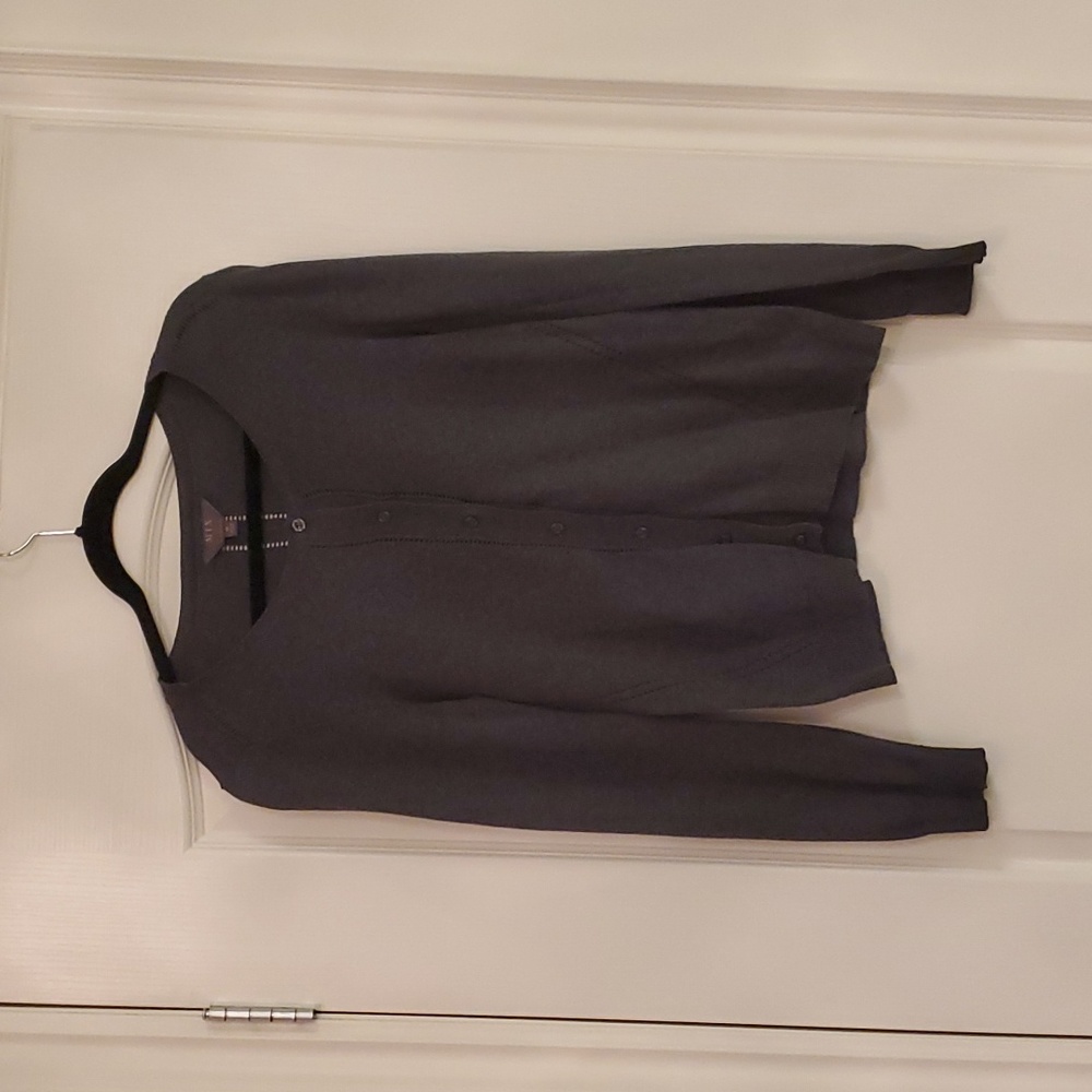 Grey/ Charcoal Button up sweater, Mix by 41 Hawthorn, size M